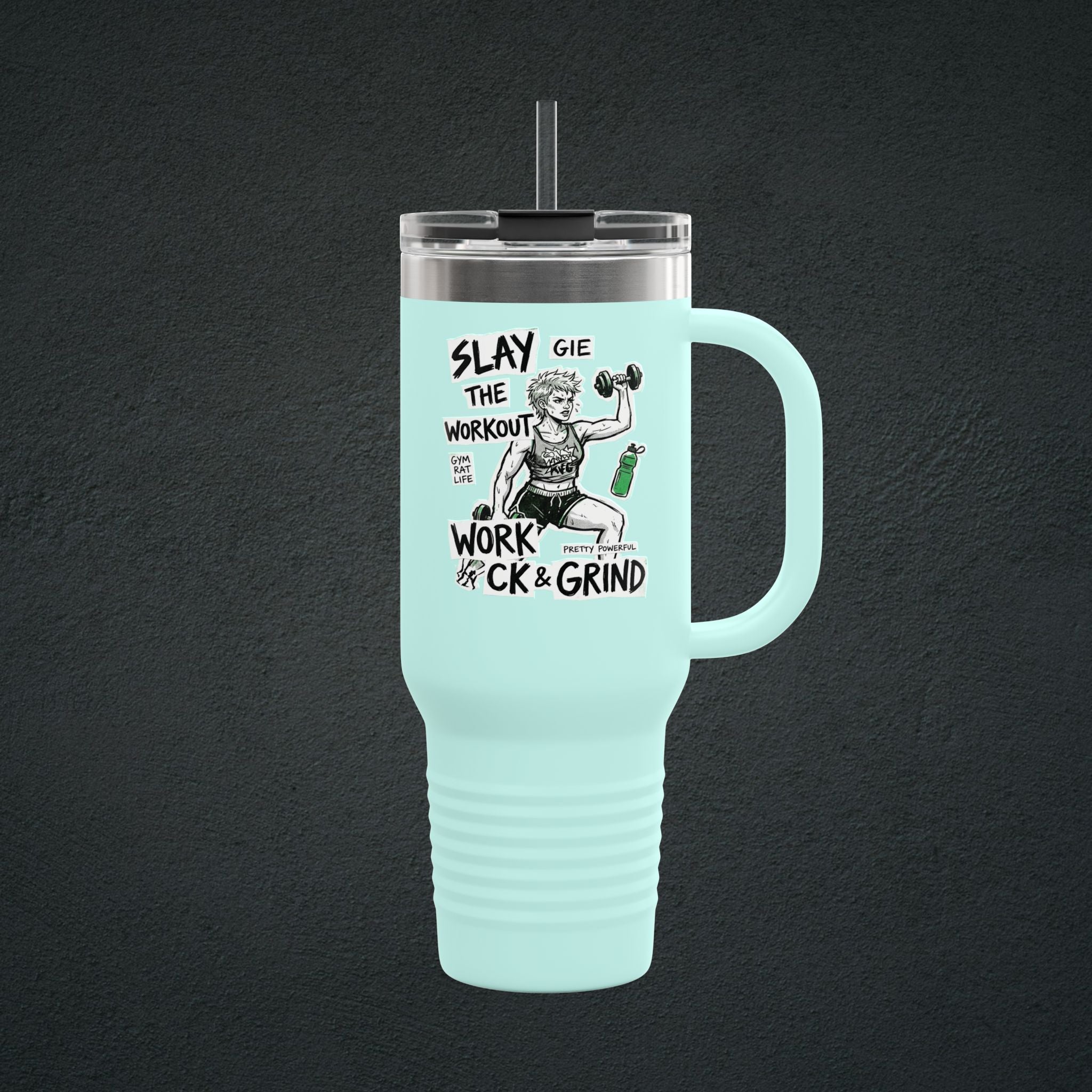 Fitness Motivational Tumbler 40oz