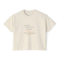 Women's Boxy Tee — Personalized 'This Is Our Restart' Minimal Motivational Shirt