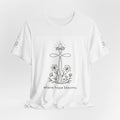 Where Hope Blooms Floral Cross T-Shirt