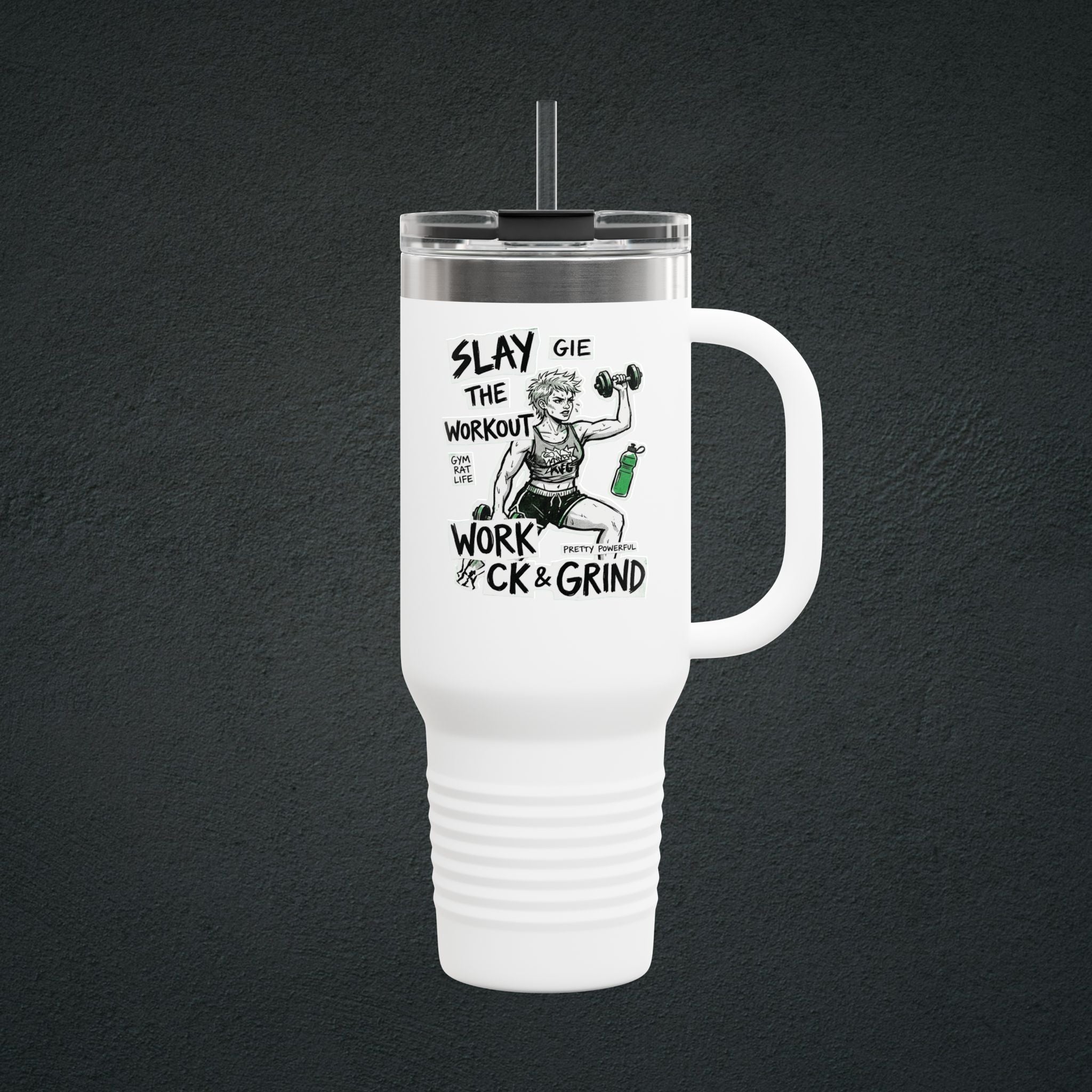 Fitness Motivational Tumbler 40oz