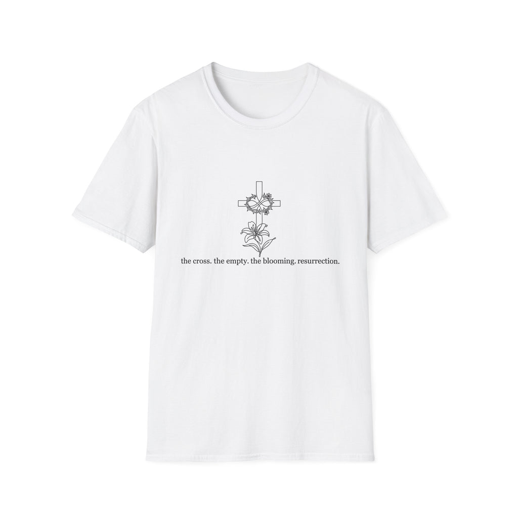 Cross with Flowers T-Shirt | The cross, the empty, the blooming, resurrection