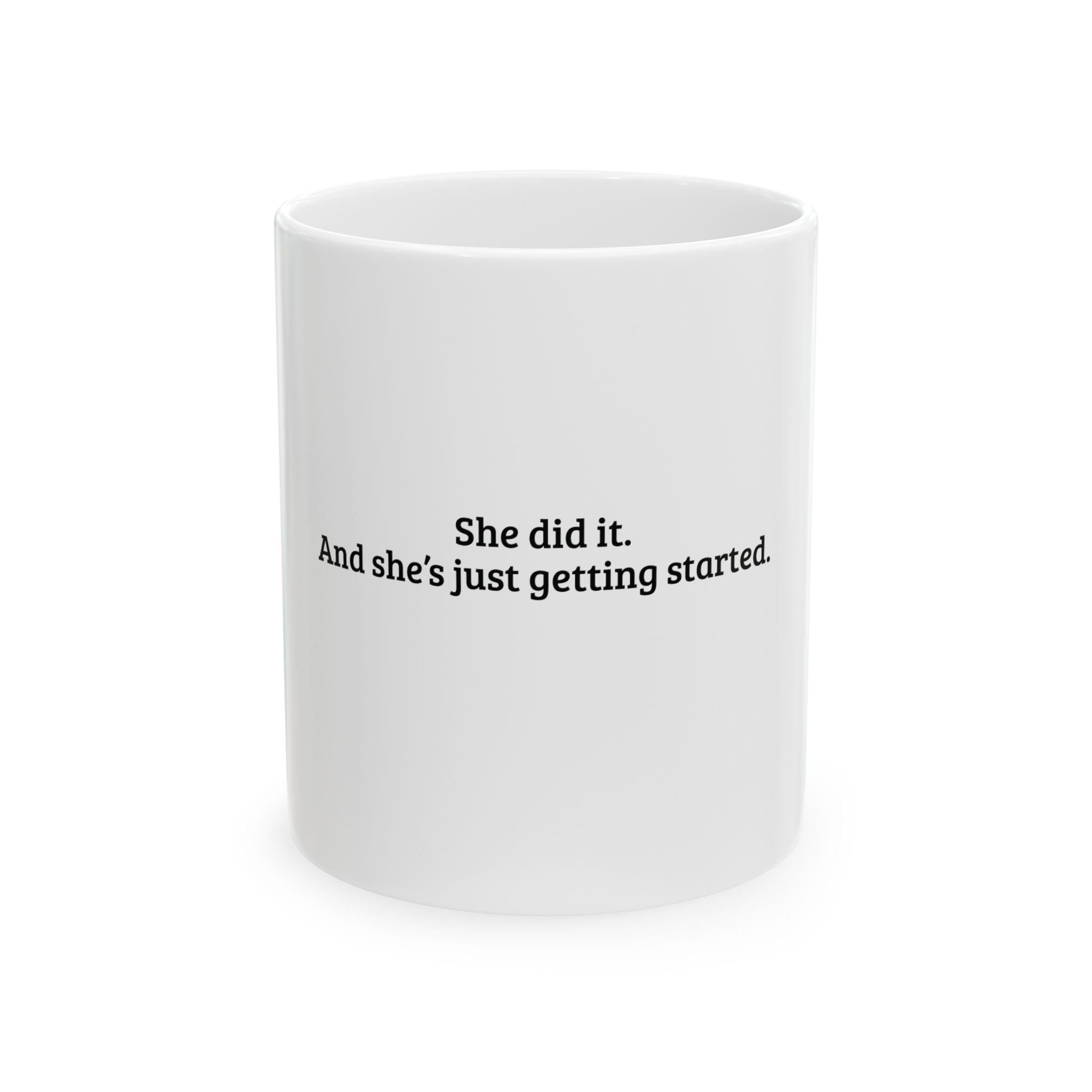 She Did It — Graduation Gift Mug for Her