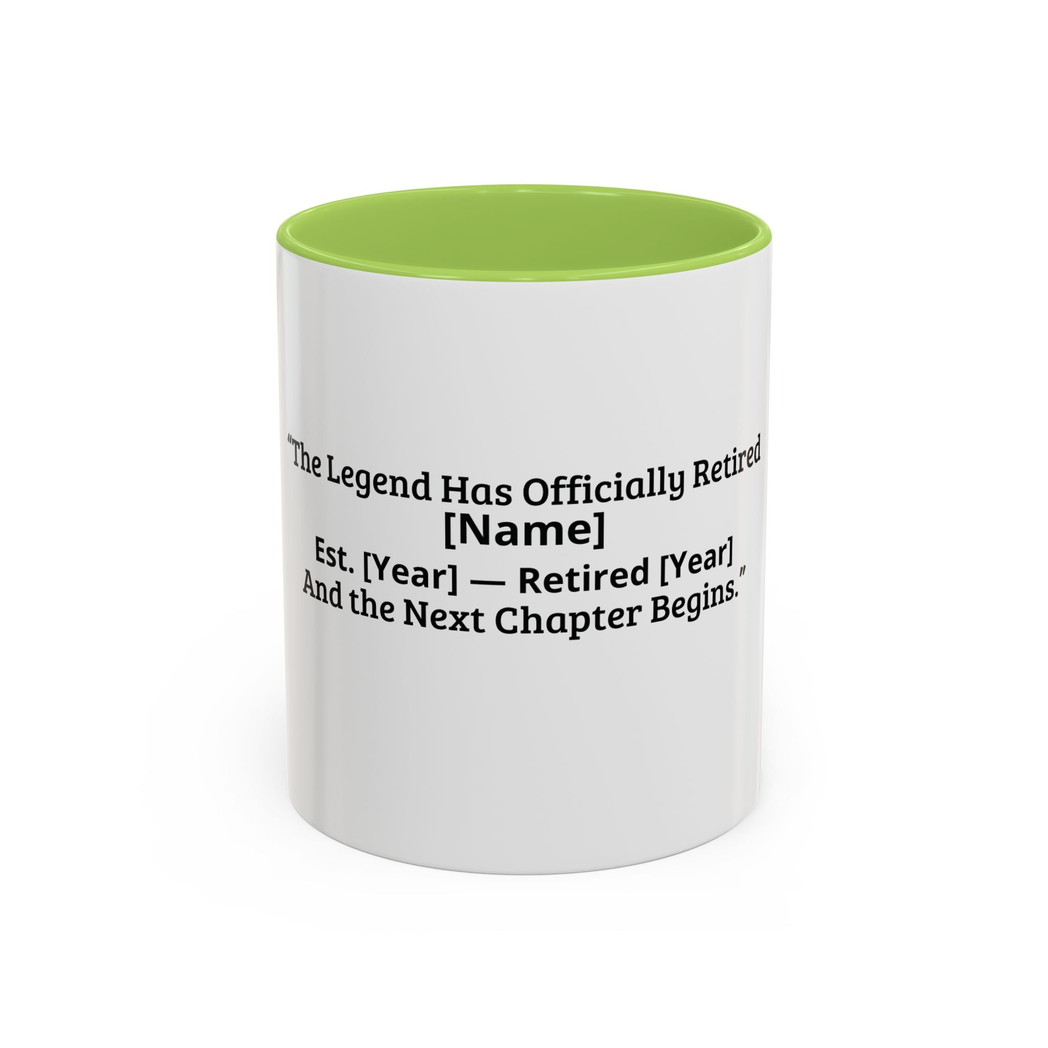Retirement Coffee Mug - "The Legend Has Officially Retired" Personalized Gift