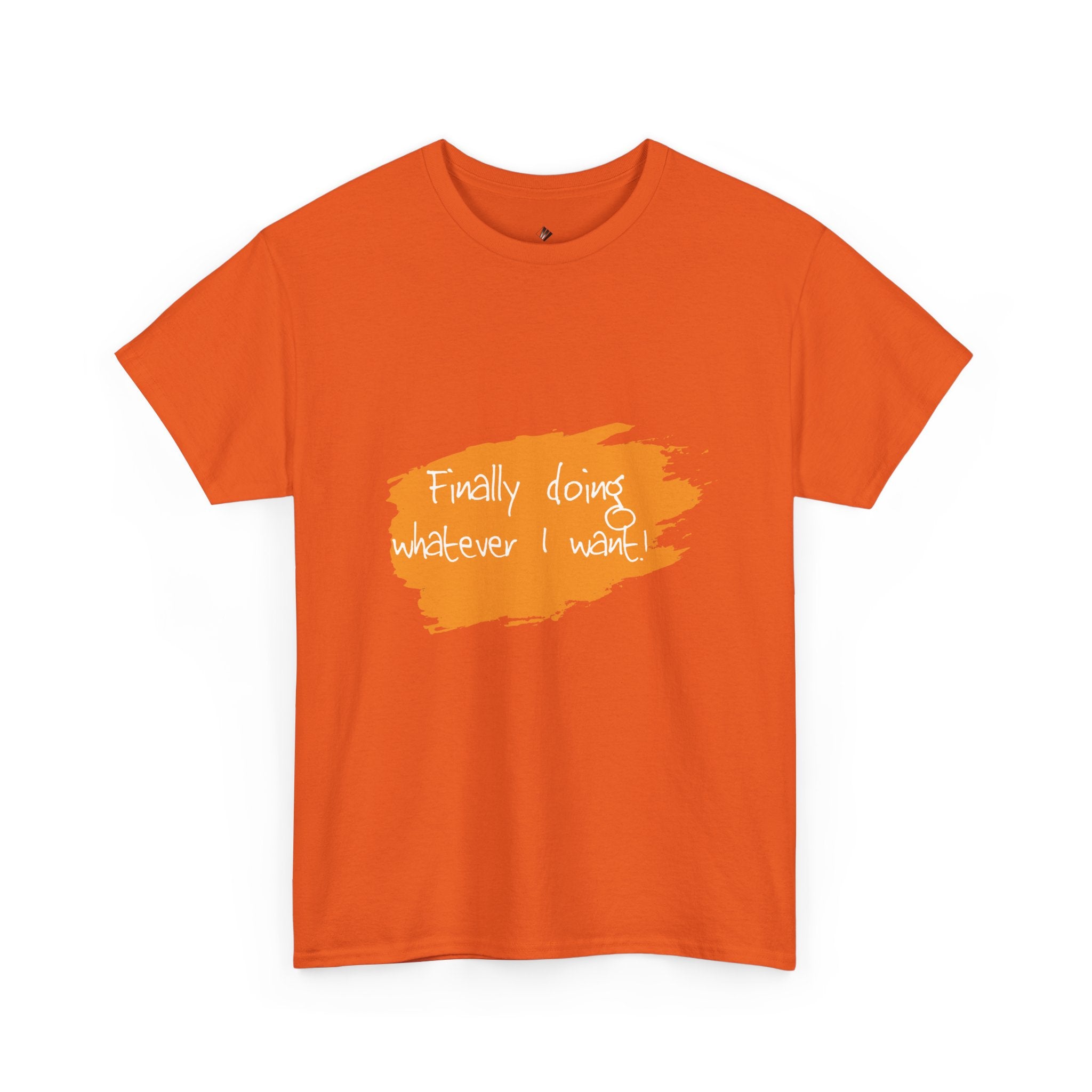 Retirement Tee — "Finally Doing Whatever I Want" Cotton Retirement T-Shirt